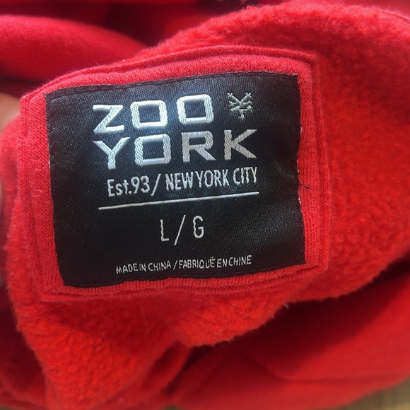 Red Zoo York hoodie - Picture 3 of 3